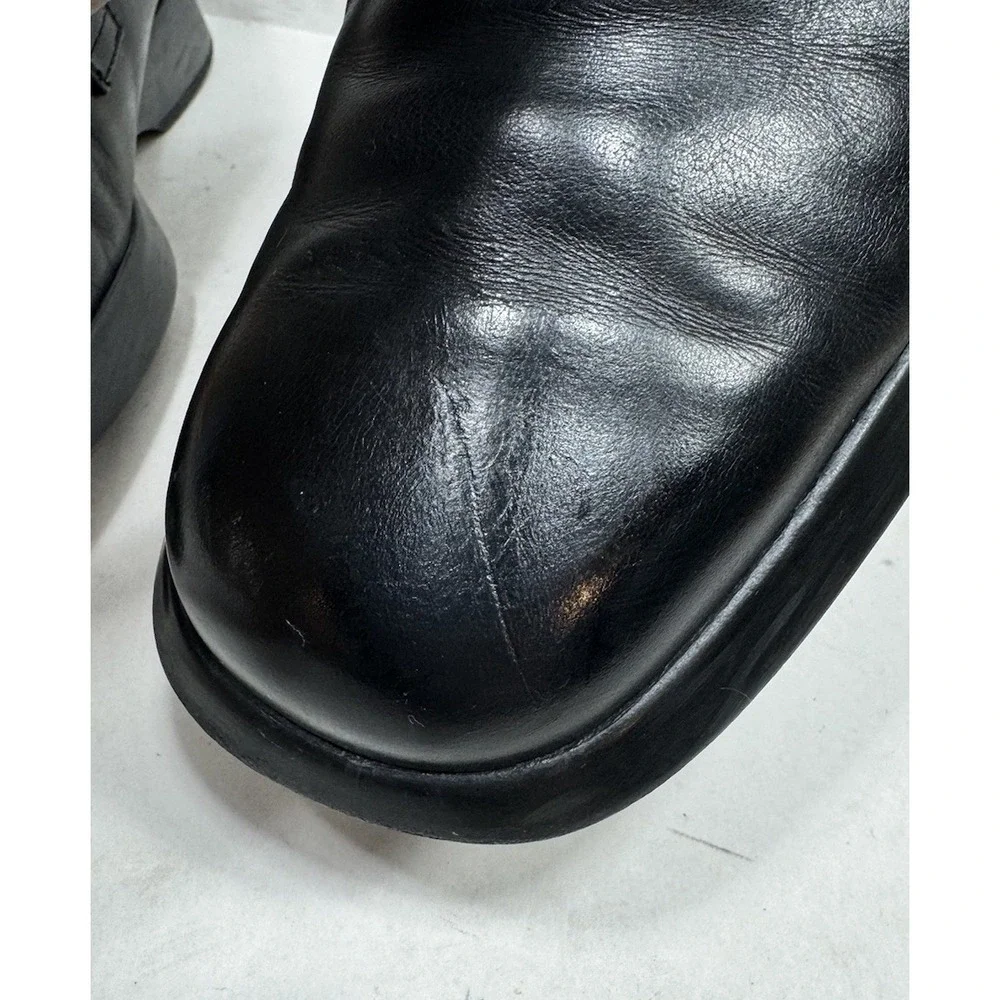 Tod's Plain Toe Blucher Dress Shoes Black‎ Men's Size 10 US / 9 Made In Italy